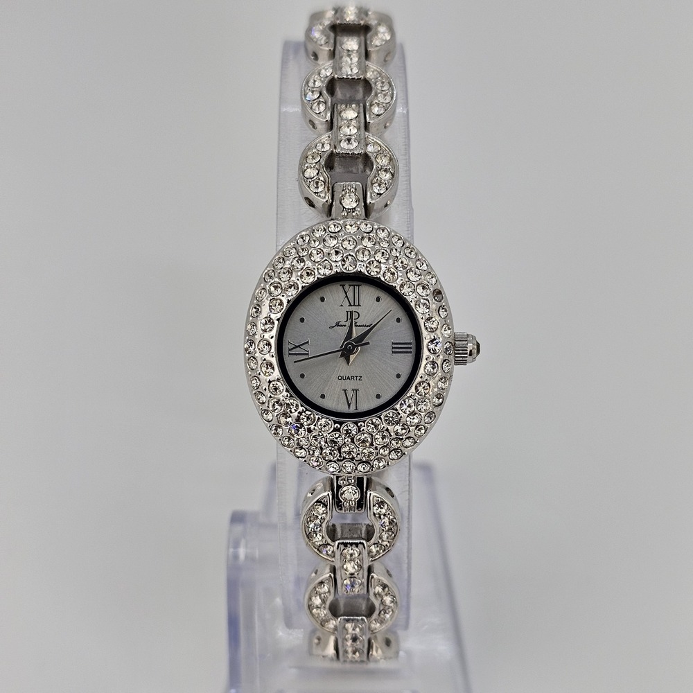 Jean Dousset Women's Watch 22MM Gray Dial Gray Bracelet Band 7.25"โ New Battery